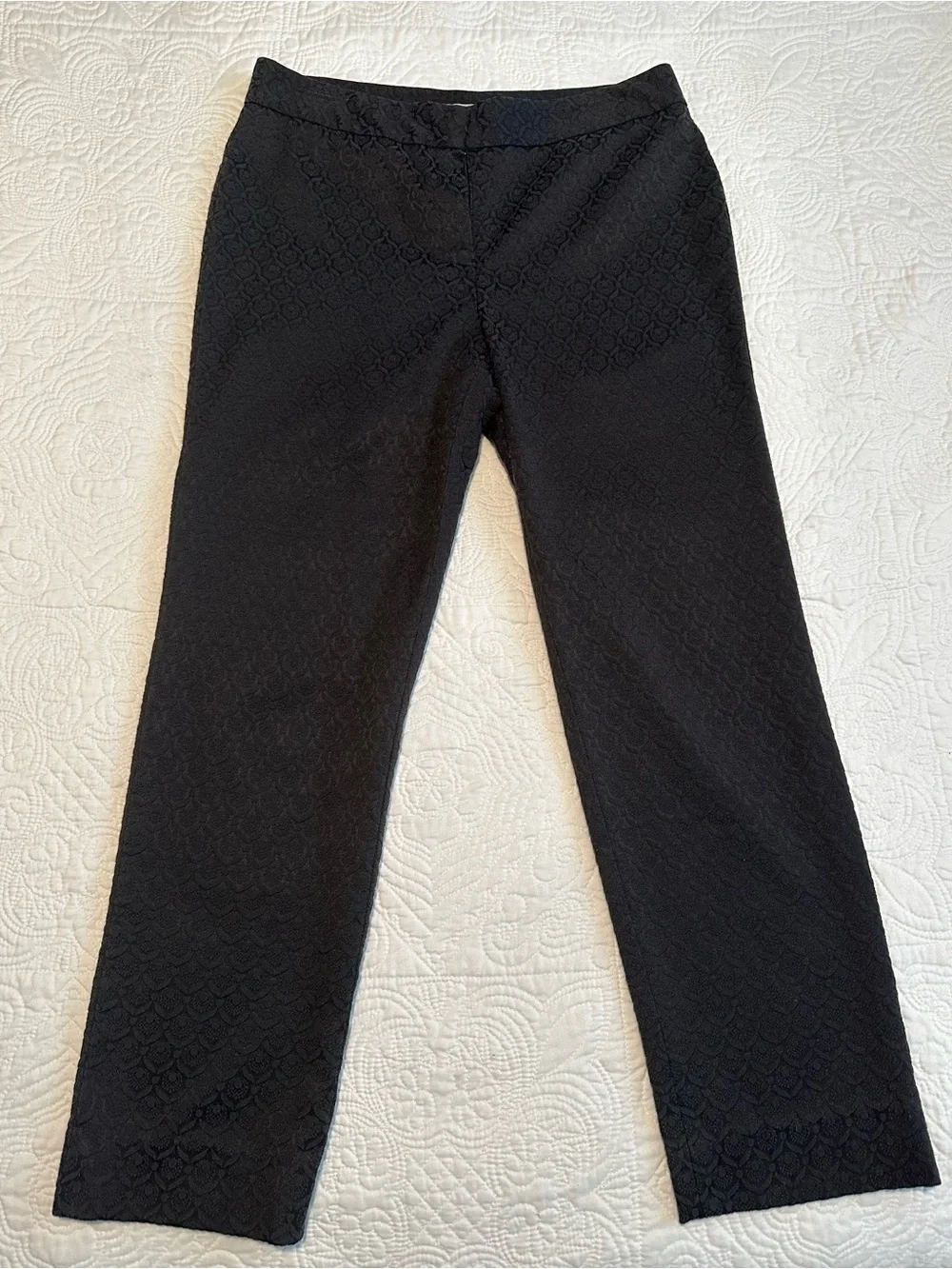 Kasper Textured Black Dress Pants Sz 6 - Picture 3 of 7